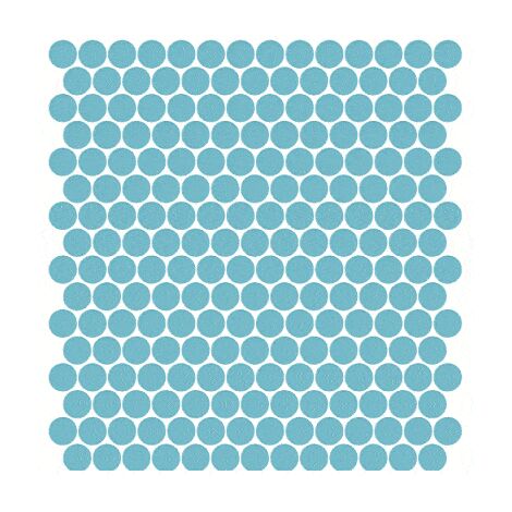 Mosaïque pâte de verre UNICOLOR ROND Ø2.3cm couleur : 335 Anti-dérapant Classe 3 boite de 2 m2 - voir nuancier, beaucoup de couleurs sont disponibles