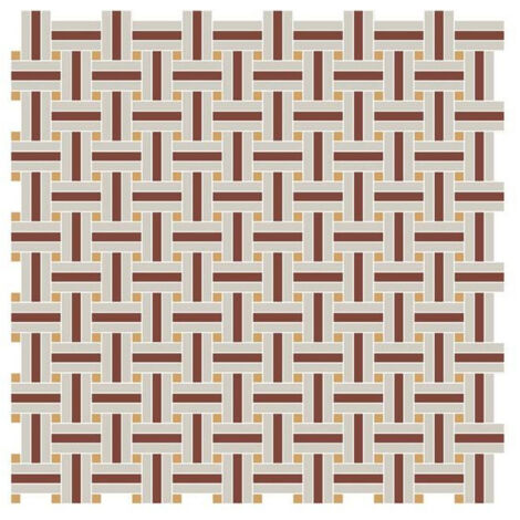 Carrelage grès cérame Victorian Interlace 2 – 0.65 m² – Design élégant pour espaces intérieurs – Durabilité exceptionnelle