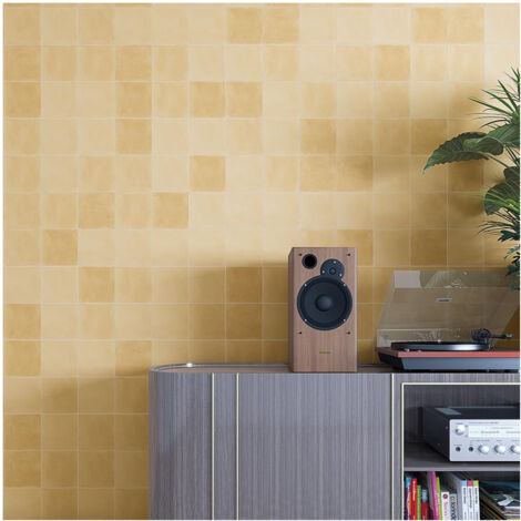 Carrelage effet carreau ciment uni Pop Tile Sixties 15x15cm (8 couleurs) 15x15cm Beige foncé - Satiné - boîte de 1 m2 15x15 cm Beige foncé - Satiné -