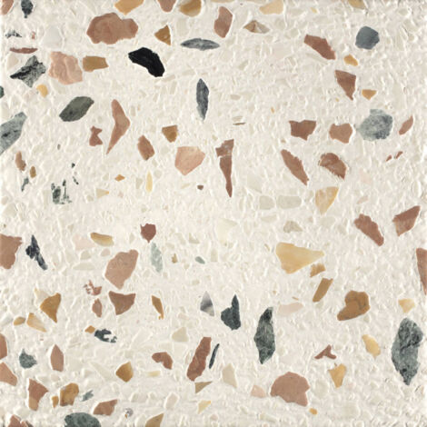 Véritable Carreau Terrazzo CARNAVALE - collection TRADIZIONE 60x30 cm boîte de m2 Brossé - Gioia Materia