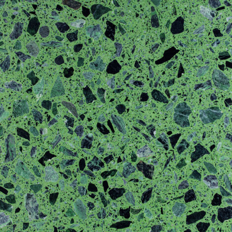 Véritable Carreau Terrazzo CROCO VERDE - collection TRADIZIONE 30x30 cm boîte de m2 Adouci - Gioia Materia