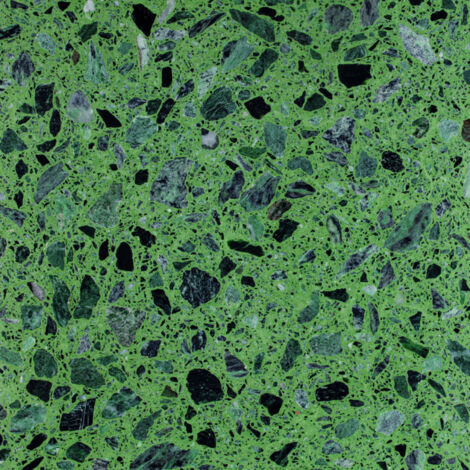 Véritable Carreau Terrazzo CROCO VERDE - collection TRADIZIONE 30x30 cm boîte de m2 Brillant / Poli - Gioia Materia