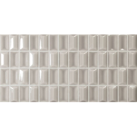 Carrelage mural faience 3D BARS  Pearl - Brillant  Pearl - Brillant -  - boîte de 0.40 m2