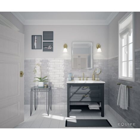 Carrelage mural faïence SPLENDOURS 30x7,5 cm Grey - - boîte de m2 (1/2)
