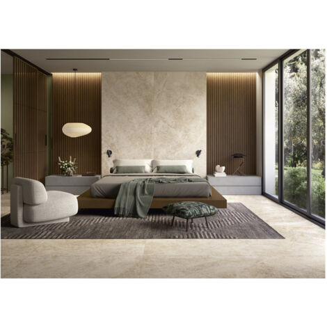 Carrelage grès cérame effet marbre NOBLESSE - CHAMPAGNE QUARTZ 278x120 ...