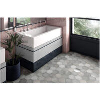Carrelage effet rustique HERITAGE hexagone 20x17.5cm Hexagone 20x17.5cm Gris - Mat et Brillant (mélange) - boîte de 0.71 m2 Hexagone 20x17.5 cm Gris