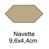Carrelage VICTORIAN FORMS - 24 - Speckled black/white.Navettecm - attention prix à l'unité / boite de 25 unités