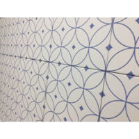 Carrelage effet carreau de ciment ALHAMBRA AZUL 25x25cm 25x25cm Bleu clair Mat - boîte de 1.13 m2