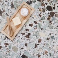 Véritable Carreau Terrazzo OVIEDO 30x30 cm boîte de 0.99m2 Vieilli - Gioia Materia