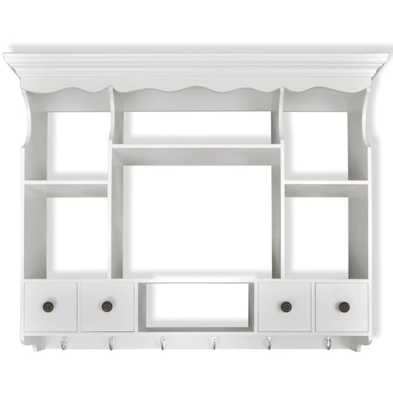 Pensile Da Cucina VidaXL In Legno Multistrato 80x31x80 Cm – Stile Moderno, Colore Legno Vecchio, Montaggio A Parete, Ampio Spazio Per Pentole E Utensili