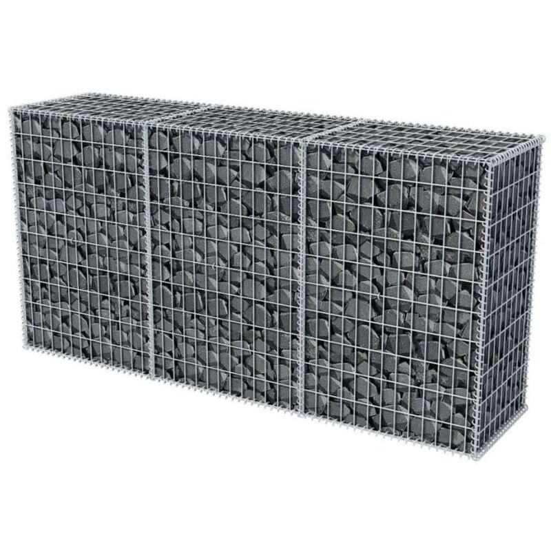 Gabbione Con Letto Rialzato VidaXL - Acciaio Zincato 270x50x50 Cm Per Giardino - Foto 8