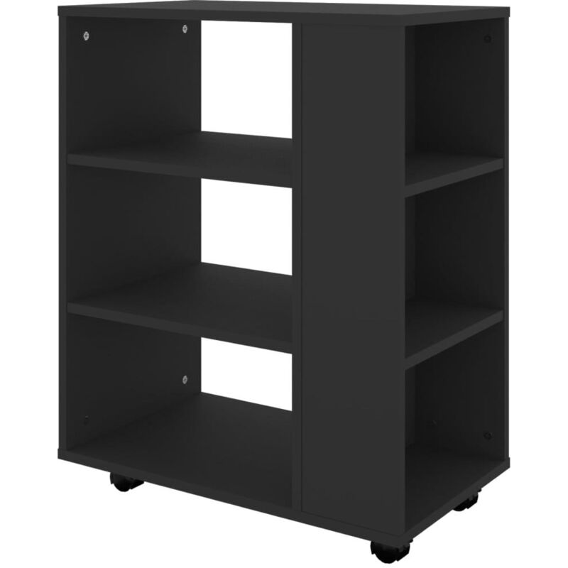 Mobiletto Con Rotelle VidaXL 60x35x75 Cm | Legno Ingegnerizzato Bianco | Per Scrivania, Ufficio O Casa - Foto 3