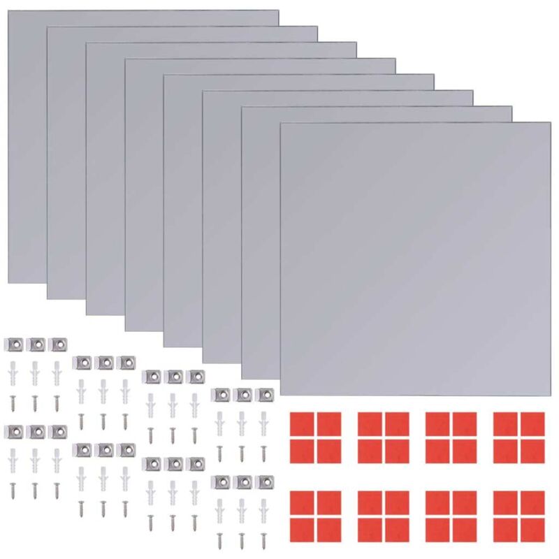 6400 Piastrelle A Specchio Autoadesive - 5x5 Mm, Argento, Per Mosaico E Decorazioni Fai Da Te