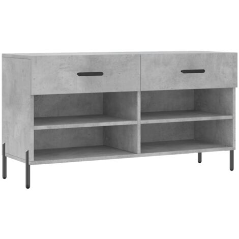Panca Porta Scarpe | Scarpiera Da Ingresso | Panca Per Scarpe Rovere Sonoma 102x35x55 Cm Legno Multistrato Cfw30591 90586200
