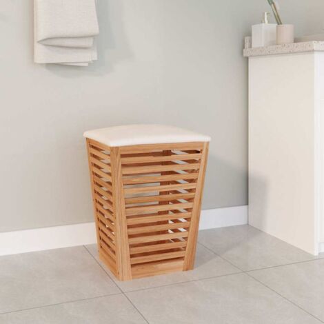 VidaXL Scarpiere In Legno Massello Di Noce 2 Pezzi - 69x27x41 Cm Ciascuna - Impilabili Con Maniglie