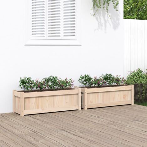 VIDAXL - Divani Angolari Giardino 2pz Marrone Cera Legno Massello Pino