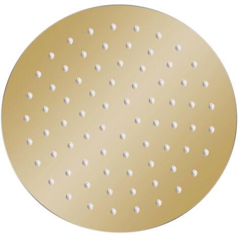 vidaXL Testa Doccia a Pioggia in Acciaio Inox 20 cm Rotonda Oro