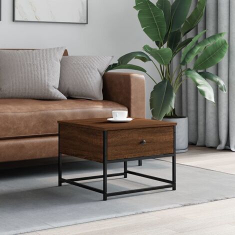 VidaXL Tavolini Impilabili 3 pz Rovere Marrone in Legno Multistrato