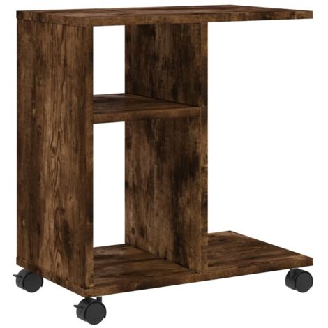 vidaXL Tavolino Consolle Rovere Marrone 75x32x75 cm Legno Multistrato