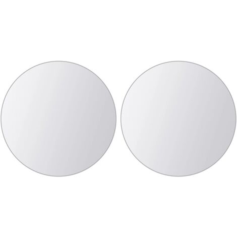 vidaXL Piastrelle a Specchio 16 pz Rotonde in Vetro