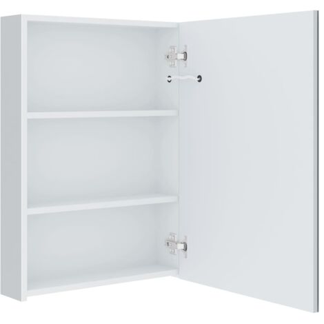 vidaXL Armadietto Bagno con Specchio e LED 50x13x70 cm