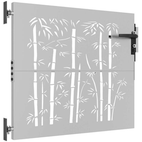 VidaXL Cancello Da Giardino 100x125 Cm In Acciaio Corten - 10