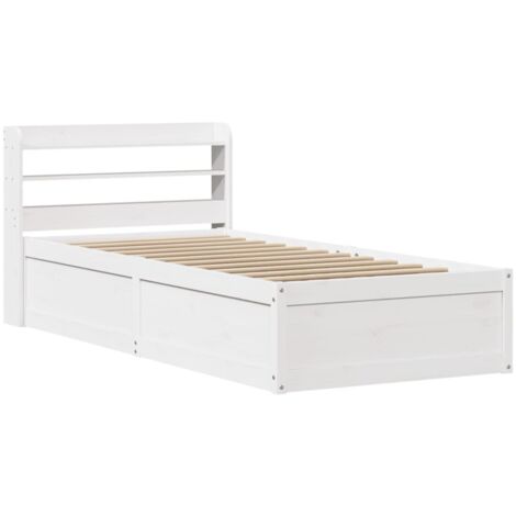 VidaXL Testiera In Legno Massello Di Pino 80x104 Cm – Finitura Naturale, Rustica, Con Viti, Per Letto Singolo O Matrimoniale