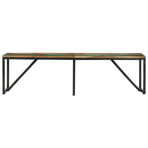 Panca In Legno Massello Mango 160cm VidaXL - Stile Industriale, Gambe Acciaio - Foto 11