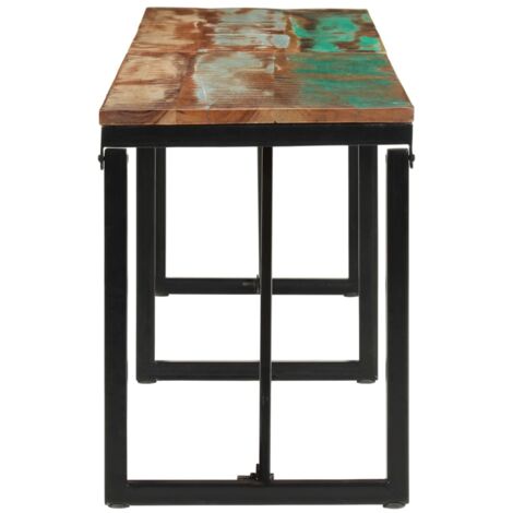 Panca In Legno Massello Mango 160cm VidaXL - Stile Industriale, Gambe Acciaio - Foto 5