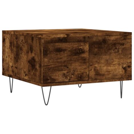 vidaXL Tavolino da Salotto Rovere Fumo 80x50x40 cm Legno Multistrato