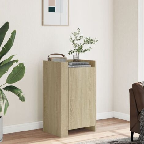 VidaXL Credenza In Legno Multistrato Rovere Sonoma, 73,5x35x75 Cm - Mobile Con Anta E Fissaggio A Parete