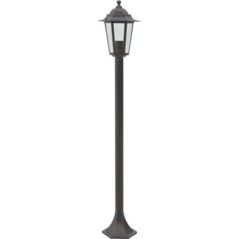 vidaXL Lampioni da Giardino 6pz E27 110 cm Alluminio Bronzo
