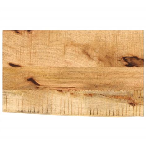 Piano Tavolo | Piano Scrivania 140x60x2,5 Cm Bordi Vivi In Legno Massello Mango Cfw76444 92416653