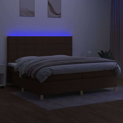 Letto A Molle Con Materasso 200x200 - Giroletto Matrimoniale Con Luci LED - Foto 4