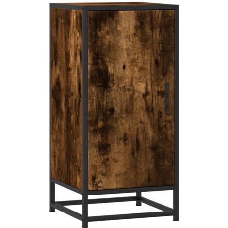 VidaXL Credenza Classica Rovere Fumo – Legno Multistrato, 70x35,5x67,5 Cm – Armadietto Con Ante Per Soggiorno O Ingresso