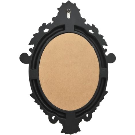 vidaXL Specchio da Parete Stile Castello 56x76 cm Nero