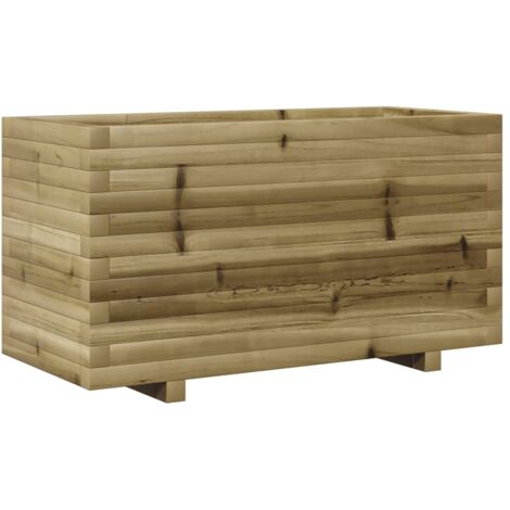 VidaXL Fioriera da Giardino Grigia 150x50x70 cm in Legno di Pino