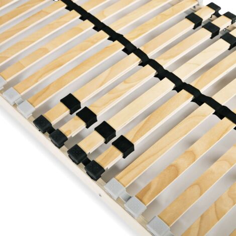 VidaXL Rete A Doghe Elettrica 42 Doghe 7 Zone, 70x200 Cm - Con Regolazione Testa/Piedi, Faggio Massello