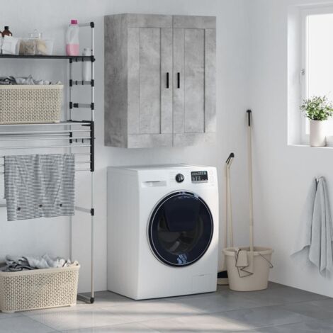Furniture Limited - Mobile Porta TV a Parete Grigio Sonoma in