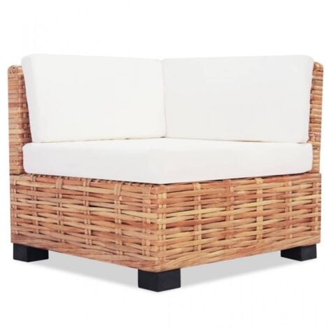 vidaXL Set Divano 16 pz in Rattan Naturale