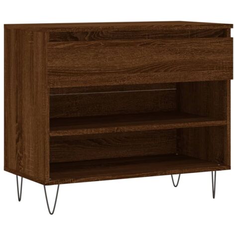 Maison Exclusive - Scarpiera Rovere Marrone 102x36x60 cm in Legno Multistrato | Leroy Merlin