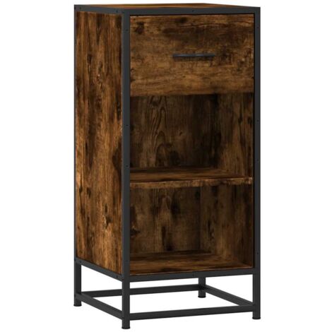 vidaXL Credenza Rovere Fumo 35,5x35x76 cm in Truciolato | WhichOne
