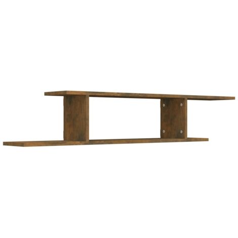 VidaXL Appendiabiti Con Scaffali - Rovere Fumo - Legno Multistrato E Metallo - Compatto
