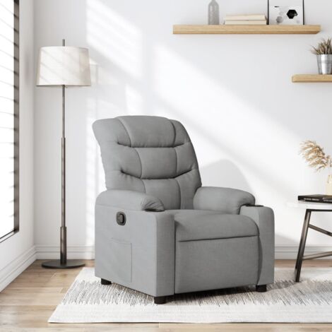 Poltrona Reclinabile VidaXL – In Tessuto Grigio Chiaro, Relax Per La Casa