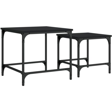 Set Di 3 Tavolini Impilabili In Legno - Bianchi, Multifunzionali, Per Salotto O Camera - Foto 2