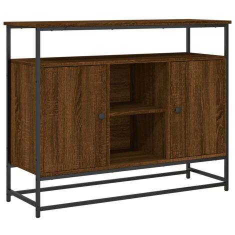 VidaXL Credenza Rovere Marrone 30x30x70 Cm In Legno Multistrato - Resistente E Compatta - copertina