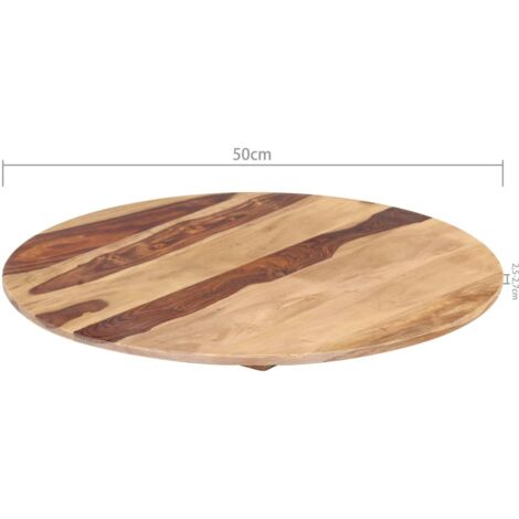 Piano Tavolo in Legno Massello di Acacia 15-16 mm 60x60 cm