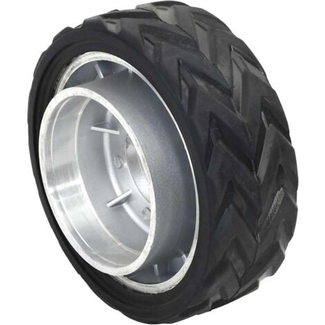 VidaXL Ruota Per Ruotino 20x5 Cm - Gomma Piena E Cerchio Acciaio - Portata 150 Kg - Ricambio Antiforatura Per Carrelli