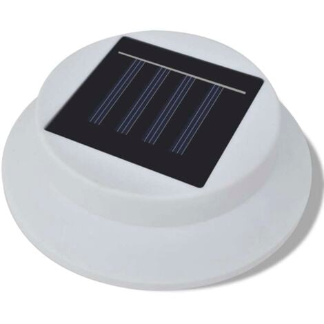 Esterno Lampada solare Set 6 pezzi Recinzione luce bianca