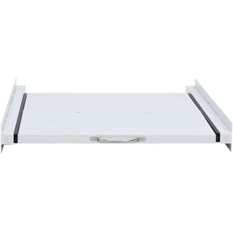 vidaXL Kit Impilamento Supporto per Lavatrice con Ripiano Estraibile